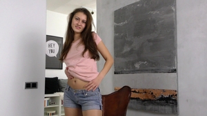 Nubiles - Solo busty and tall blonde hair Kler masturbating