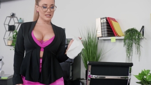 Brazzers: Glasses and Garters in the Office